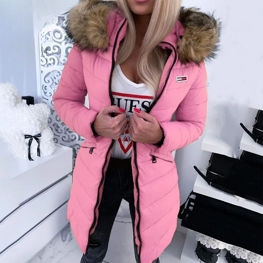 Dames Donsjas met Capuchon