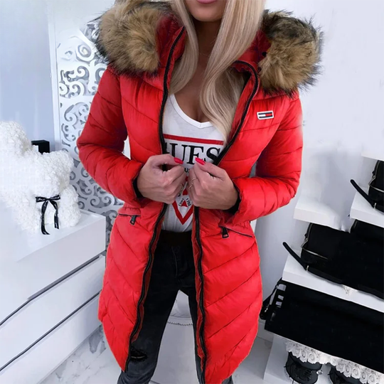 Dames Donsjas met Capuchon