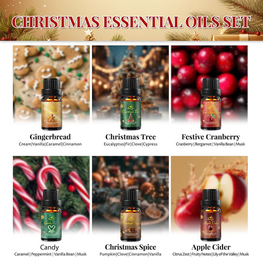 PACK OF 6 Christmas Essential Oil Set