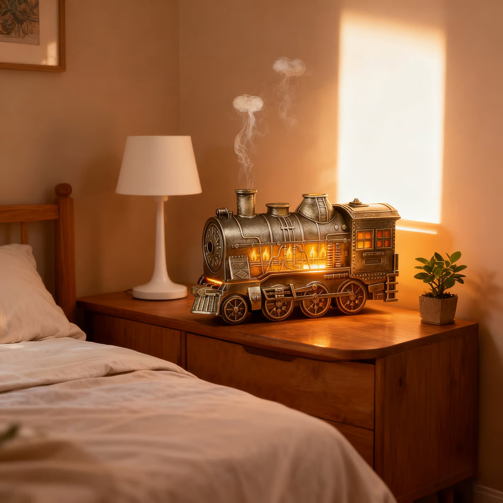 Retro Train Essential Oil Diffuser Humidifier